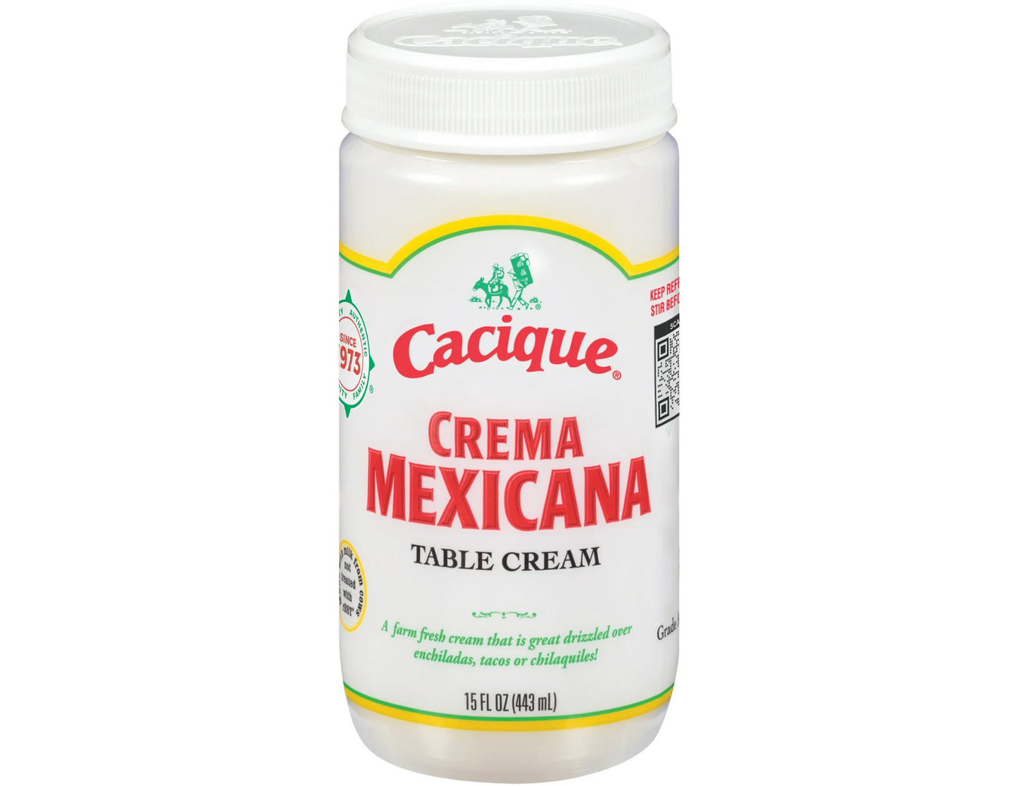 Cacique Crema Maxicana de Mesa 15 oz