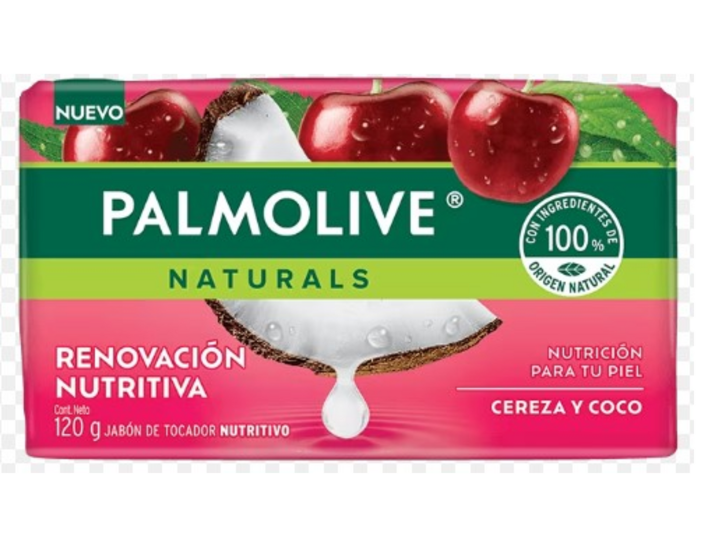 Palmolive Jabon Barra Cereza y Coco