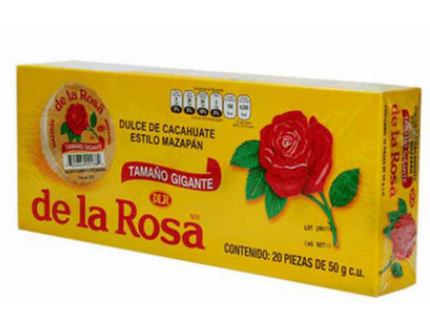De La Rosa Mazapan Gigante 20 ct