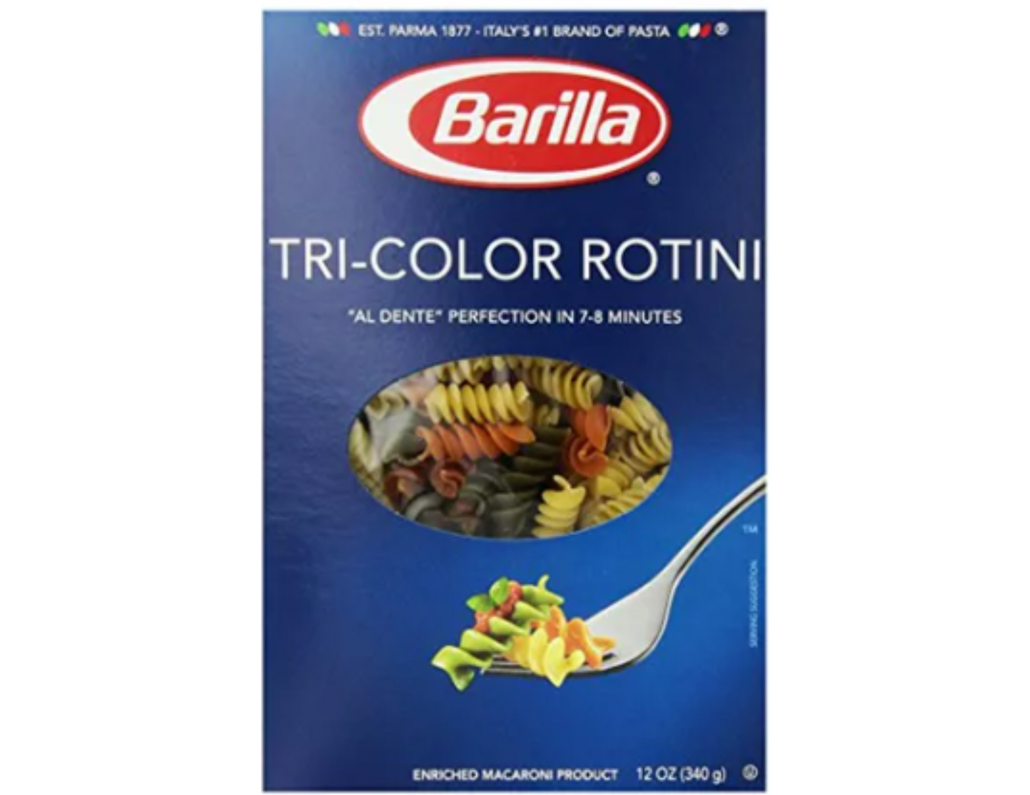 Barilla Tri-Color Rotini Pasta 12 oz