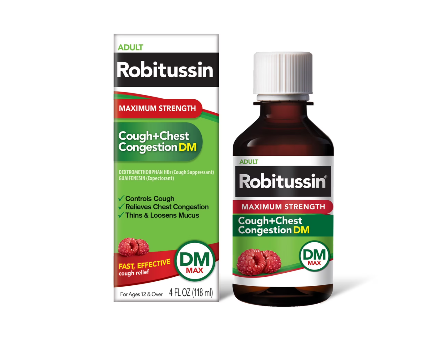 Robitussin para la Tos y Congestión y Resfriado, 4 fl oz
