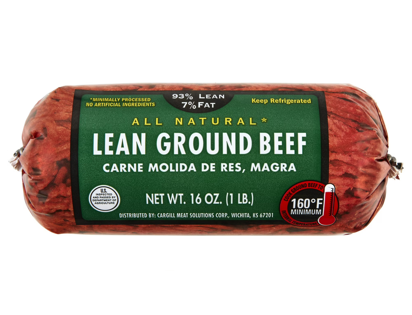 Carne Molida de Res Magra 1 lb (97%/7%)