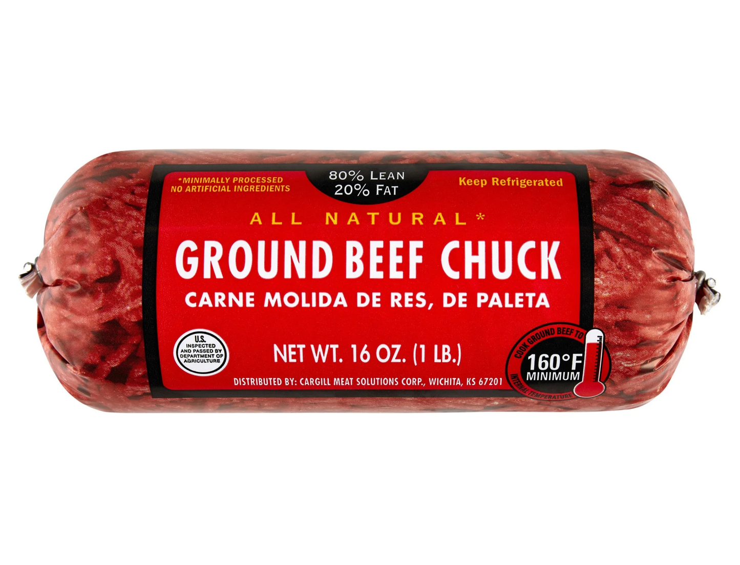 Carne Molida de Res de Paleta 1 lb (80%/20%)