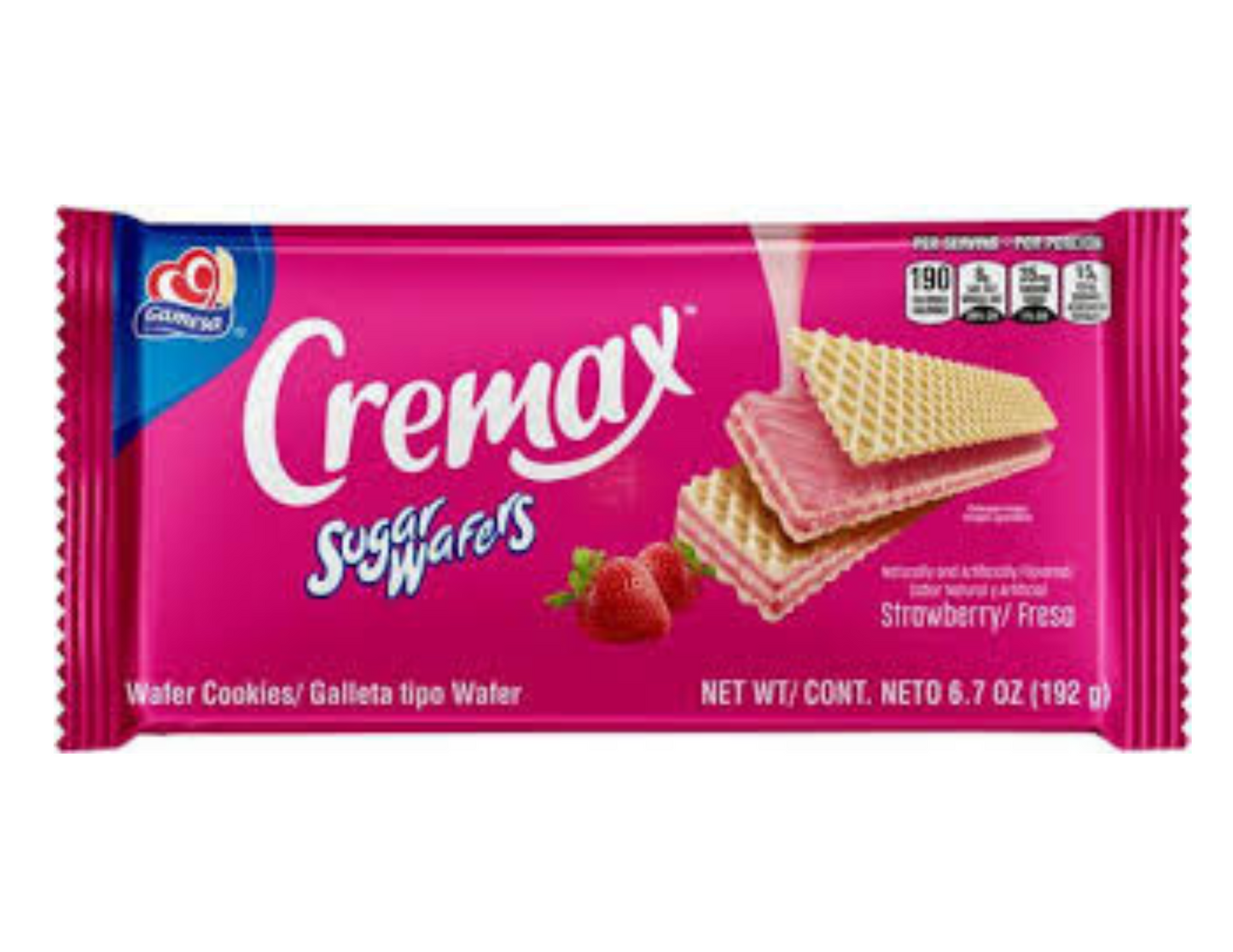 Gamesa Cremax Wafers Fresa 6.7 oz