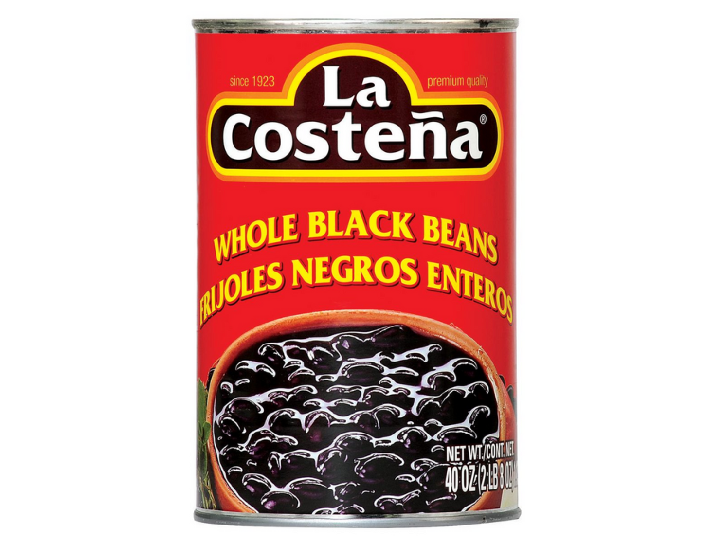 La Costena Frijoles Negros Enteros 40 oz