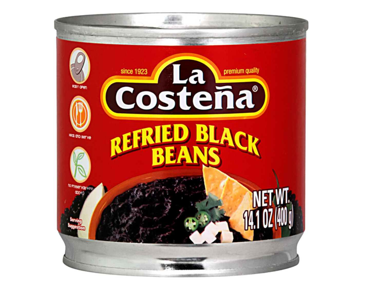 La Costena Frijoles Refritos Negros 14 oz