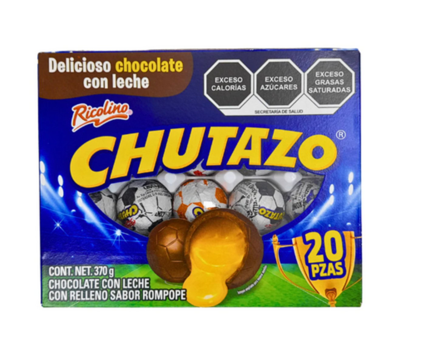 Ricolino La Corona Chutazo 20 unidades