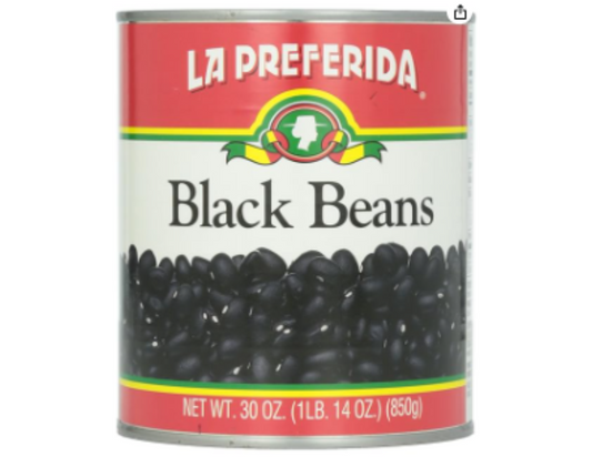 La Preferida Frijoles Negros Entero 30 oz