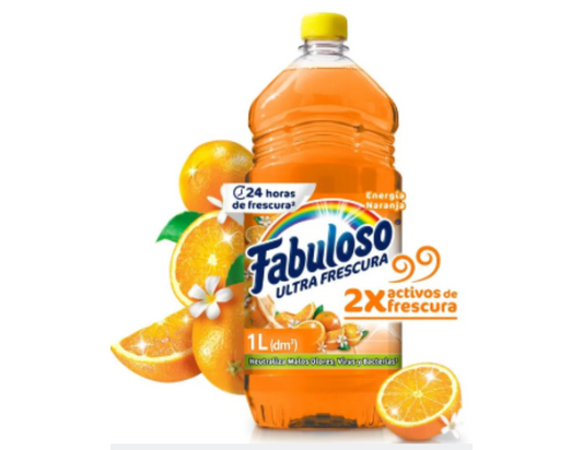 Fabuloso Ultra Frescura Energia Naranja 1 lt