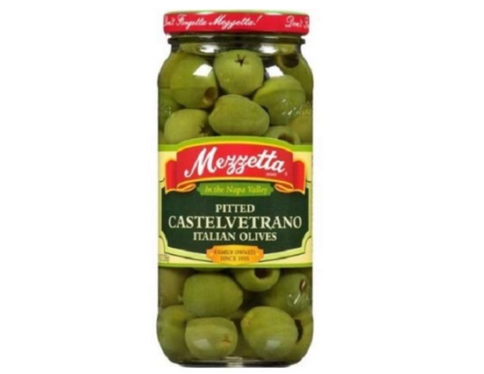 Mezzetta Pitted Italian Castelvetrano Olives 8 oz