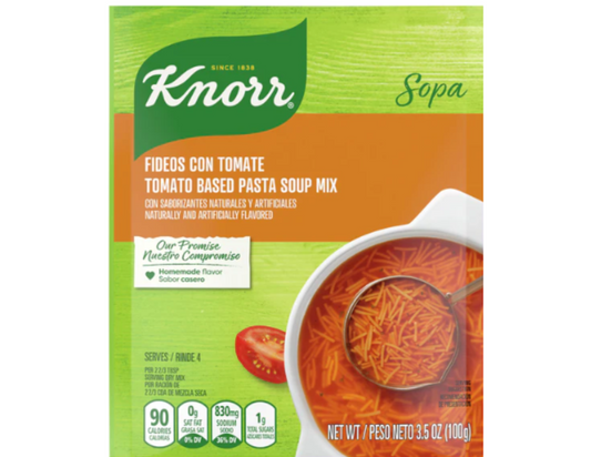 Knorr Sopa Mix Fideos Tomate 3.5 oz