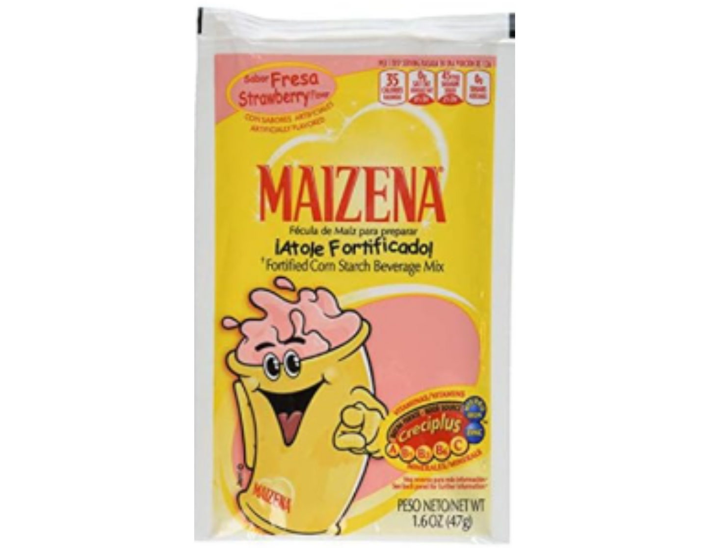 Maizena Atole Sabor Fresa 1.59 oz