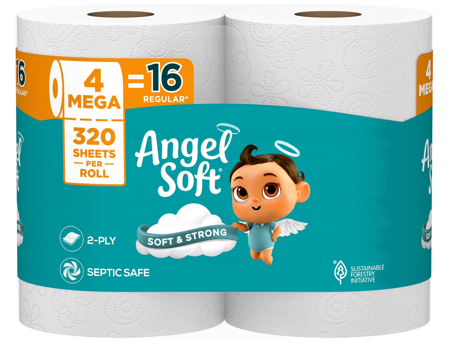 Angel Soft Papel Higiénico 4 Rollos