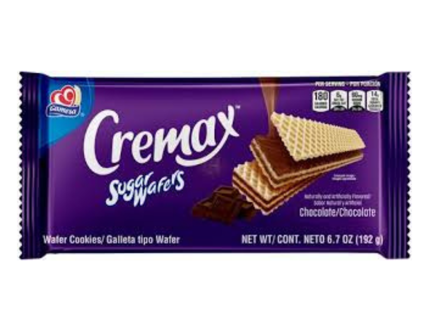 Gamesa Cremax Wafers Chocolate 6.7 oz