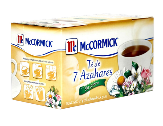 McCormick Te 7 Azahares Caja con 25 Sobres
