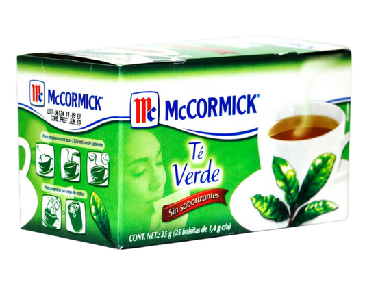 McCormick Te Verde Caja con 25 Sobres