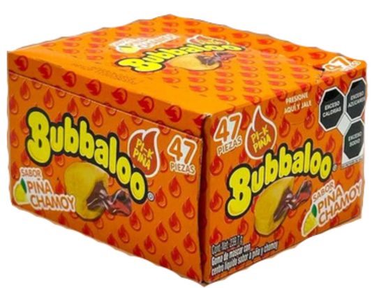 Bubbaloo Pina Chamoy Caja con 47 ct