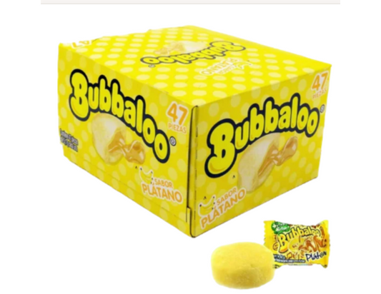 Bubbaloo Banana Caja con 47 ct