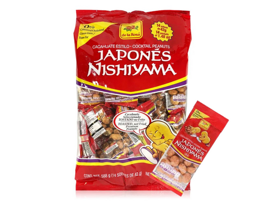 De La Rosa Mini Cacahuate Japones, Bolsa con 14 pk de 42 gm
